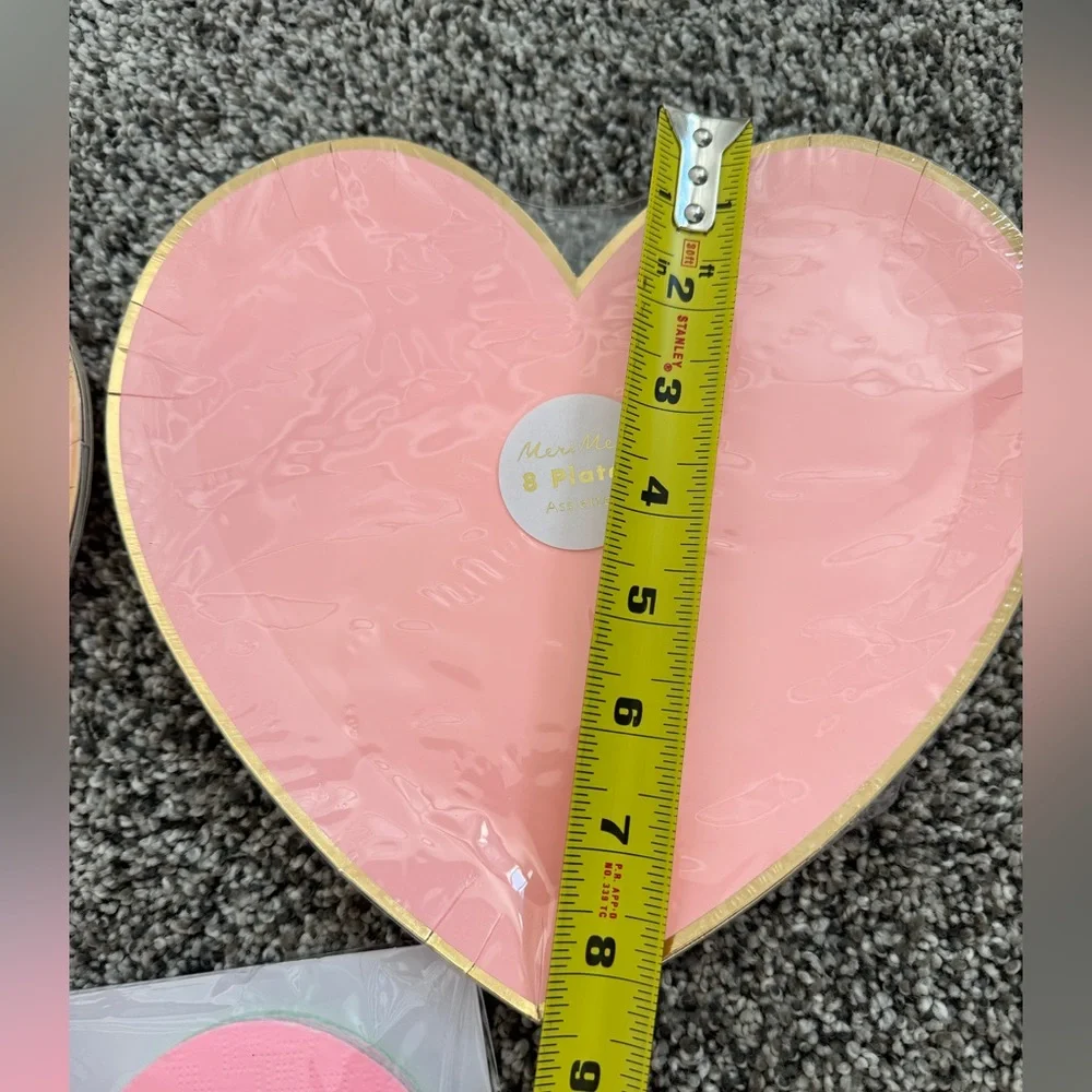 Meri Meri Heart Plates & Napkins